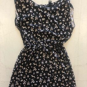 Black floral dress